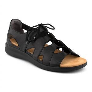 NEW ZIERA women's barnett sandal in black